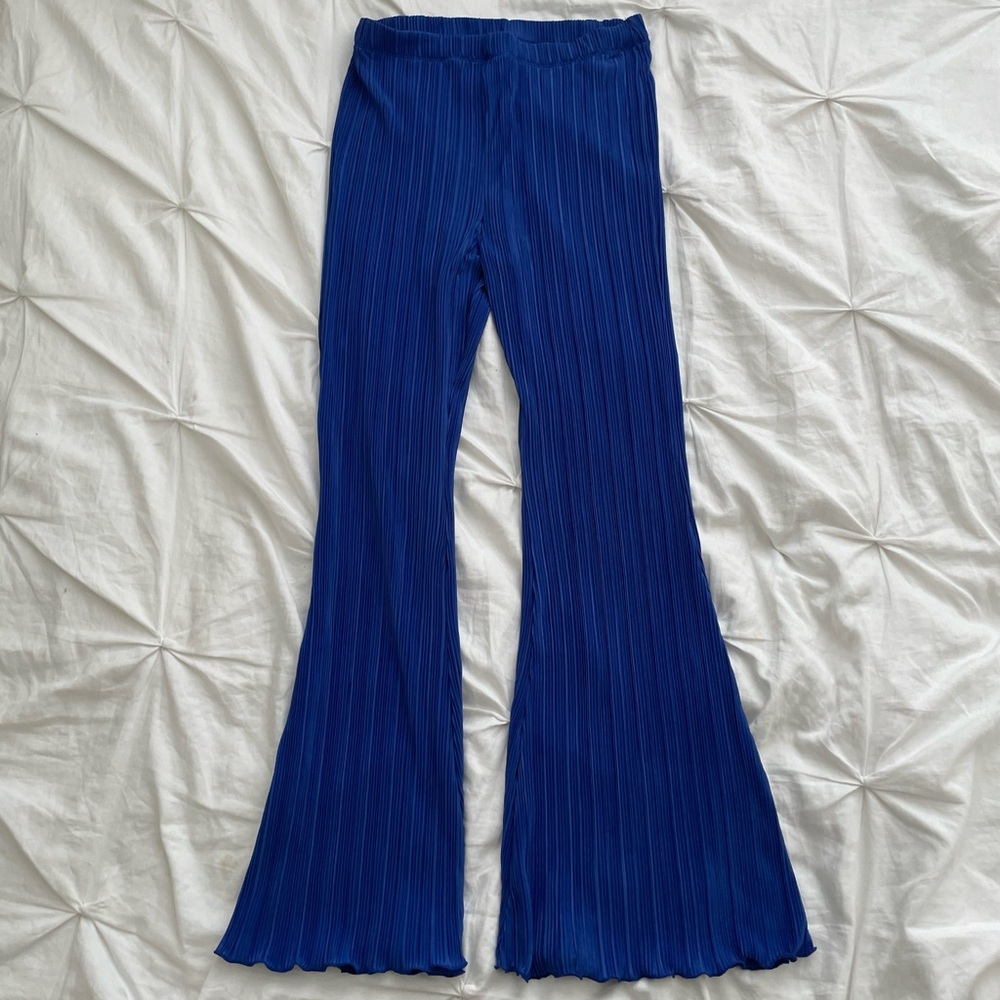 Blue Flare Pants